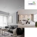 Đèn LED âm trần kéo xoay Obsidian 5W DLKX-5SS-V/TT/T-T kingled